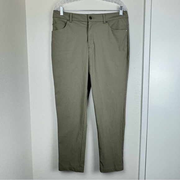 VRST Pants Mens 35x30 Beige Commuter 5 Pocket Flat Front Chino Trousers - Picture 1 of 6